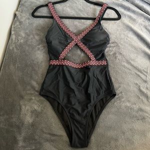 Xhilaration black one piece swimsuit (XS)